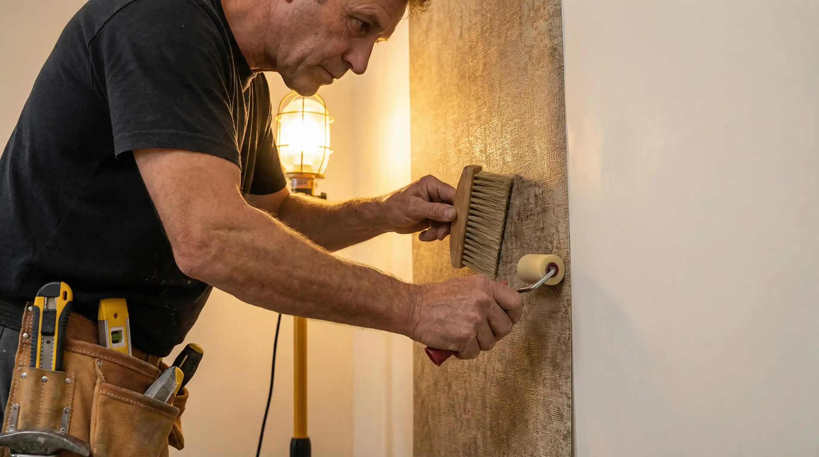 Professional wallpaper installation work by Prime Wallpaper team in Buckhead, Atlanta