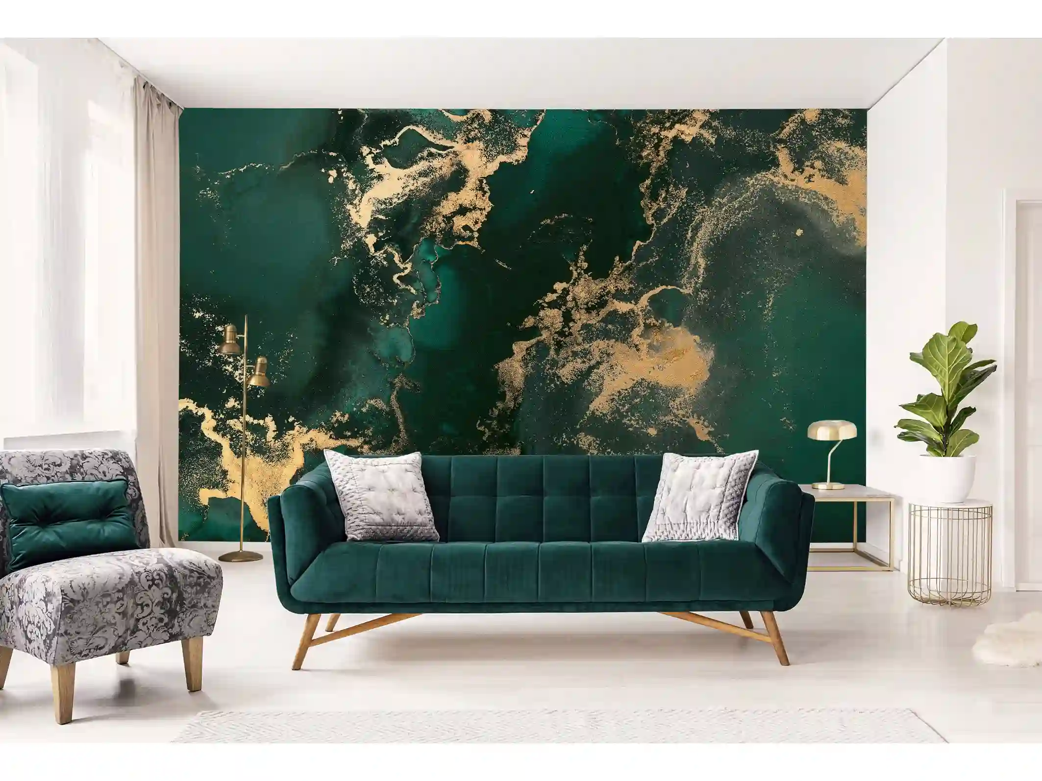 Wallpaper installation in a Sandy Springs, GA home