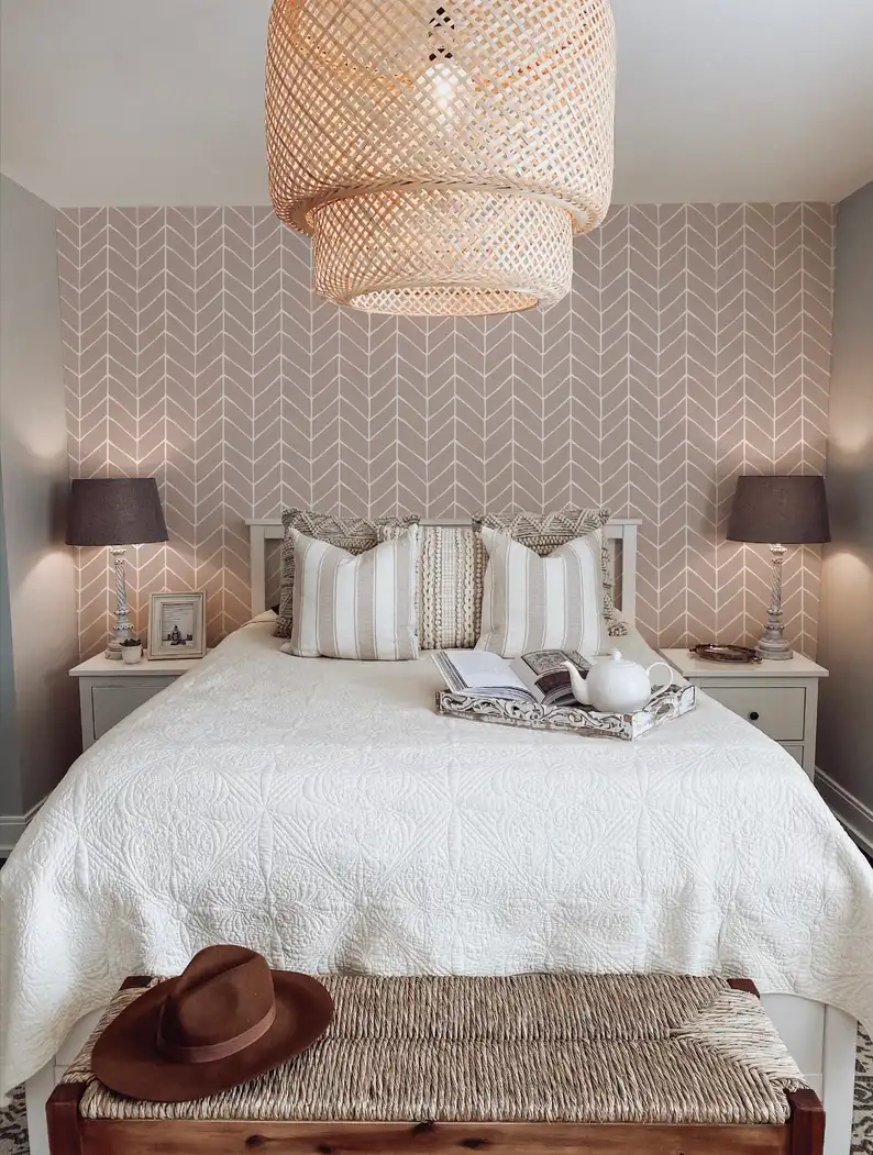 Residential wallpaper installation service in Inman Park, Atlanta